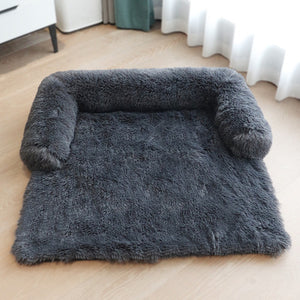Removable Plush Pet Dog Bed Sofa for Large Dogs House Mat Kennel Winter Warm Cat Bed Pad Washable Dog Cushion Blanket Sofa Cover