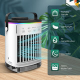 Mini Air Conditioner Air Cooler Fan Water Cooling Fan Air Conditioning For Room Office Mobile Portable Air Conditioner For Cars