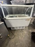 GLASS CURVED CHEST FREEZER USED