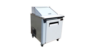 Commercial 27" Refrigerated sandwich unit prep table cooler
