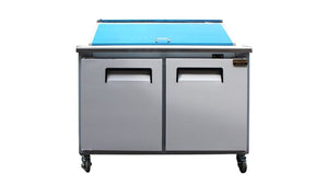 Commercial 48" refrigerated sandwich prep table cooler
