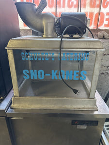 COMMERCIAL SNOW CONE SHAVER MAKER USED