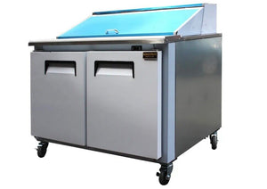 Commercial 60" refrigerated sandwich prep table cooler