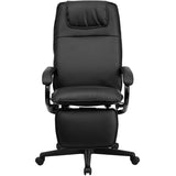 Flash Furniture High Back Black Leather Executive Reclining Swivel Office Chair