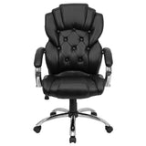 Flash Furniture High Back Transitional Style Black Leather Executive Swivel Office Chair