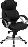 Flash Furniture H-9626L-2-GG High Back Black Leather Executive Swivel Office Chair