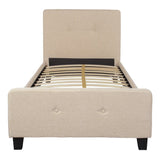 Flash Furniture Tribeca Twin Size Tufted Upholstered Platform Bed
