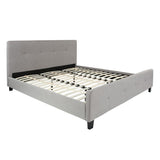 Flash Furniture Tribeca King Size Tufted Upholstered Platform Bed