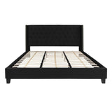 Flash Furniture Riverdale King Size Tufted Upholstered Platform Bed