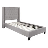 Flash Furniture Riverdale Twin Size Tufted Upholstered Platform Bed