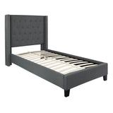 Flash Furniture Riverdale Twin Size Tufted Upholstered Platform Bed