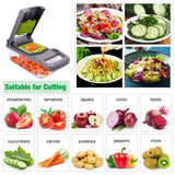 Vegetable Cutter Multifunctional Slicer Fruit Potato Peeler Carrot Grater Kitchen Accessories Basket Vegetable Slicer