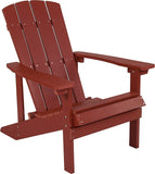 Charlestown All-Weather Adirondack Chair Faux Wood by Flash Furniture