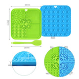 Lick Mat for Dogs and Cats, Licking Mat with Suction Cups for Dog Anxiety Relief, Cat Peanut Butter Lick Pad for Boredom Reducer, Dog Enrichment Toy, Dog Treat Mat, Silicone Licking Plate Mat low Food Pad Dog Slow Food Mat
