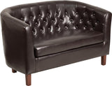 Flash Furniture Hercules Colindale Series Leather Tufted Loveseat