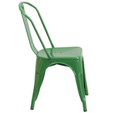 Flash Furniture Metal Indoor-Outdoor Stackable Chair
