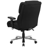 Flash Furniture GO-2149-GG Hercules Series Big & Tall, Black Fabric Executive Swivel Chair with Lumbar Knob