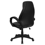 Flash Furniture H-HLC-0005-HIGH-1B-GG High Back Black Leather Executive Office Chair