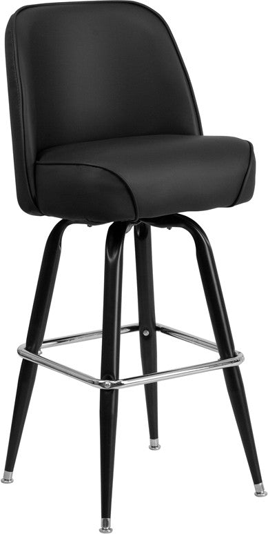 Flash Furniture Metal Barstool With Swivel Bucket Seat