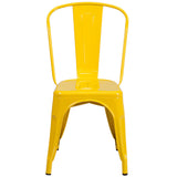 Flash Furniture Metal Indoor-Outdoor Stackable Chair